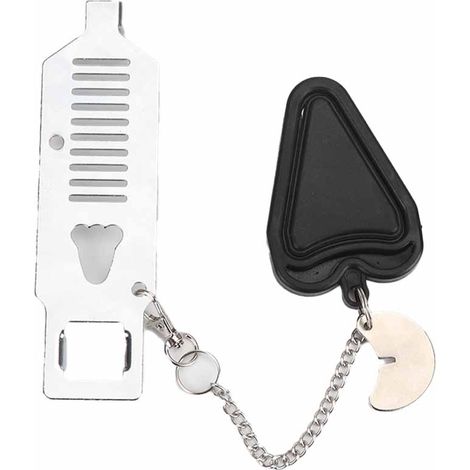 Verrou Portatif Pour Porte - Verrou De Sécurité Intérieur - Compatible Avec Portes Standard - 1 Pièce (1/5)