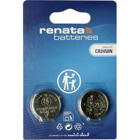 Renata Boîte de piles bouton CR 2450 3 V 2 pc(s) 540 mAh Li-MnO2