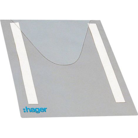 Hager FZ794 Borsa per gli schemi elettrici FZ794 HAGER Coperchio trasparente Plastica Grigio luminescente 1 pz. (1/2)