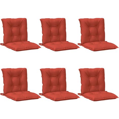 Maison Exclusive - Niedriglehner-Auflagen 6 Stk. Melange Rot 100x (1/5)