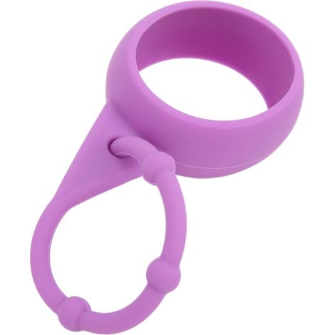 Étui souple en silicone pour balles de golf, protection pour sac ou ceinture, porte-clés pratique couleur violette (1/5)