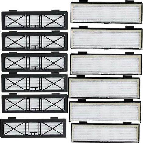 Lot de 12 filtres connectés pour Neato Botvac, Neato Botvac, série Connected D80 D5 D3 D85 D7 avec brosse de nettoyage offerte (1/5)