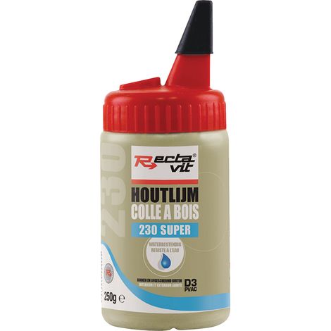 Colle blanche à bois milieu humide - Contenance : 250 g - RECTAVIT (1/5)