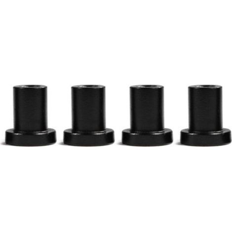 Entretoise de Porte de Grange, 4Pcs coulissante entretoise Murale de Rail de Porte de matériel de Porte de connecteur de connecteur en Acier au Carbone