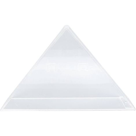 Coffret en acrylique transparent pour drapeau, vitrine commémorative triangulaire, étanche à la poussière, fixation murale magnétique, pour les anciens combattants.