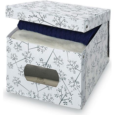 Boîte de rangement de vêtements vinyle xl bon ton 42x50x31cm