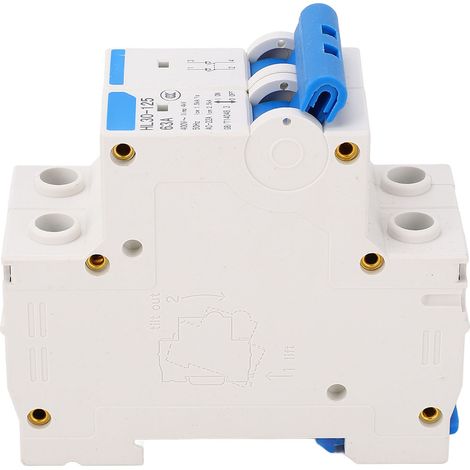 Interrupteur sectionneur 2P 400V 63A à déclenchement shunt, boîtier PC, disjoncteur miniature, interrupteur pneumatique (1/5)
