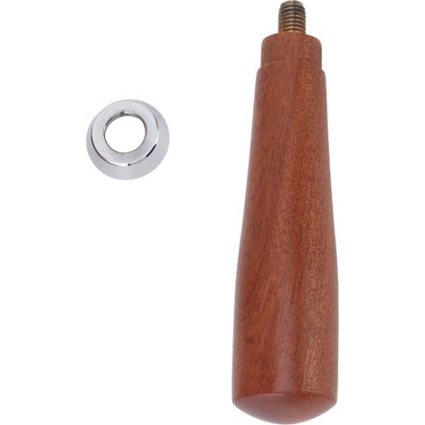 Mango profesional de madera para portafiltros de café con rosca M10, pieza de repuesto para cafeteras. (1/5)