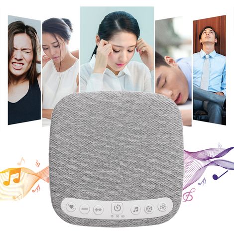 Macchina del suono Baby Zen bianca: modello con 18 suoni e timer automatico portatile - Grigio/Bianco, ABS (1/4)