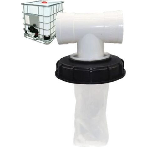 T-Shape IBC Tank Lid with Washable Nylon Filter for 1000 Liter IBC Rainwater Tank, IBC Lid Filter IBC Tank Accessories, 163 mm (1/5)