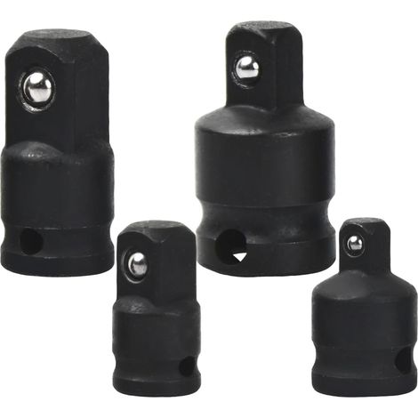 Sollbry 4Pcs Adaptateurs pour Clé à Douille, Adaptateur Douille a Choc - 1/2 à 3/8, 3/8 à1/2, 1/4 à 3/8, 3/8 à 1/4, Adaptateurs Réducteurs pour Clé, Clé à Douille Réducteurs pour Embouts, Perceuse, Cl (1/5)
