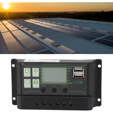 Solarladeregler, PWM-Spannungsregler, zwei USB-Anschlüsse, 80-A-Photovoltaikmodul (1/5)
