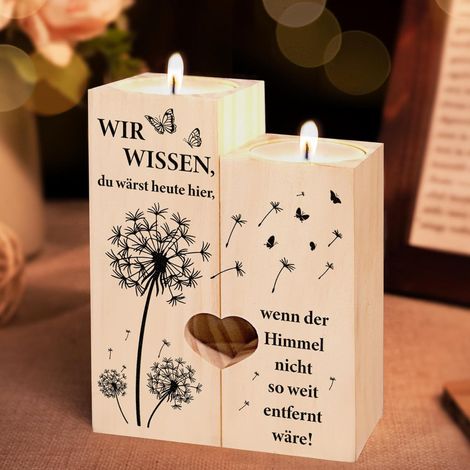 Kerzenständer Trauergeschenk Trauerkerze Memorial-kerzenständer 1 (1/5)