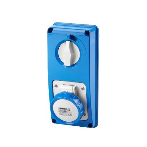 Presa Interbloccata Ip67 S.F.2P+T 16A 230V 6H Sbf (Gewiss Cod. Gw66304N)