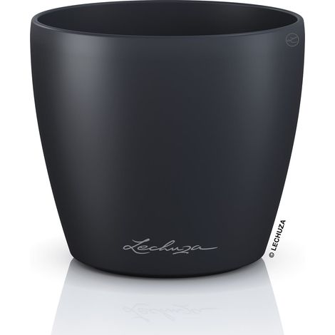 LECHUZA® Übertopf CLASSICO Color DECO 10 Schiefergrau Ø 11 cm - Kunststoff (1/2)