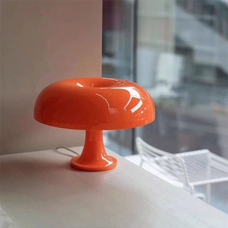 Lampe de bureau champignon nordique minimaliste, veilleuse USB pour chambre d'hôtel moderne, salon ou chambre à coucher. (1/2)