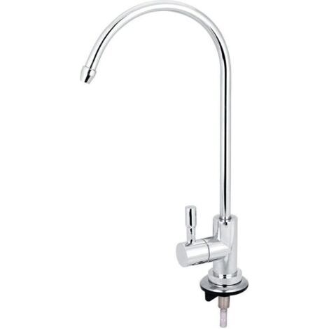 1/4'' Robinet D'Évier de Cuisine Tactile Osmose Inverse Cou d'oie Filtre d'eau Potable À Connexion Rapide Robinet de Cuisine (1/5)