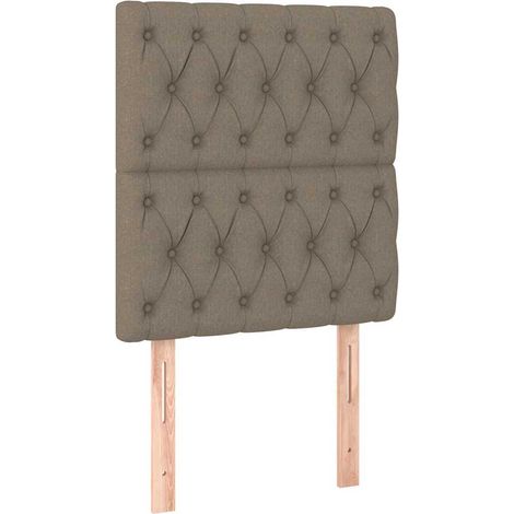 Maison Exclusive - Cabecero de cama gris topo 80x7x118/128 cm Tel (1/5)