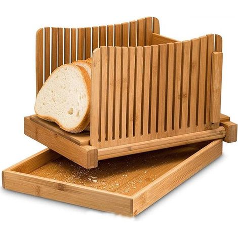 Zusammenklappbarer Brotschneider – Präzise einstellbare Schnittkontrolle – Gleichmäßige und konsistente Ergebnisse – Einfache Schneideführung (1/5)