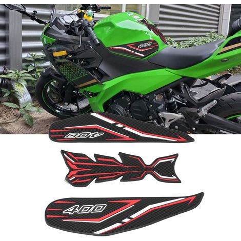 Modifizierte Tankaufkleber mit Anti-Rutsch-Design und Chevron-Muster, passend für die Kawasaki Ninja 400 Z400 (2018-2020). (1/5)
