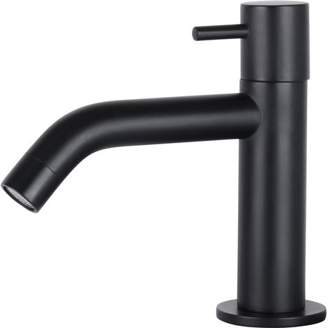 Differnz robinet de toilette incurvé noir mat (1/5)