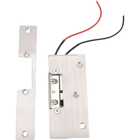 Jeffergarden Verrouillage électronique à sécurité positive avec mâchoire réglable en alliage d'aluminium pour bâtiments commerciaux et résidentiels, 12 V CC (1/5)