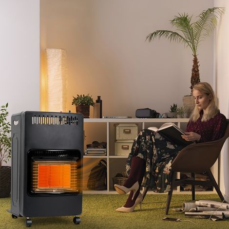 Jiubiaz Faltbare Gasheizung mit ODS, Kippschutz und Flammensicherung, 4,2 kW (1/5)