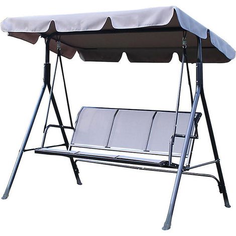 Abri de remplacement 210D pour balancelle de jardin, imperméable, auvent de protection solaire pour siège suspendu, housse de rechange pour fauteuil à bascule (1/4)