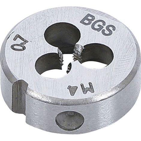 Filiere m4 x 0.7 x 25 metrique pas standard de 4 x 70 cage de 25.4 mm