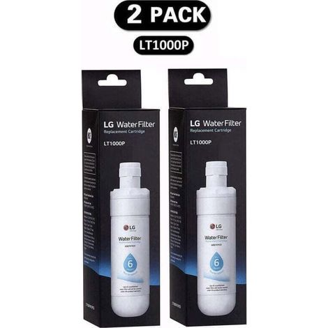 Lot de 2 filtres à eau LT1000P pour réfrigérateur – Compatible avec modèles LT1000P, 1000P, ADQ74793501 – Remplacement facile sans outil (1/3)