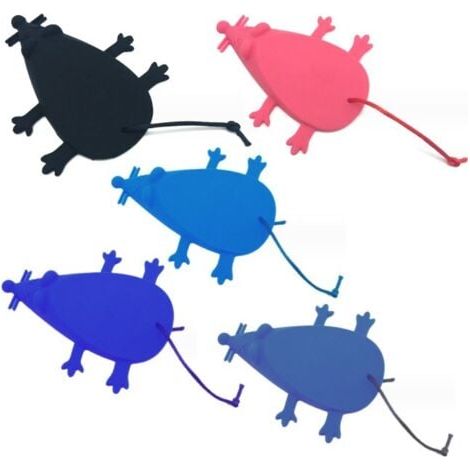 Universel Silicone Souris Porte Bouchon, Cale Porte Doigt Protecteur (Lot de 5, Couleurs Différentes) (1/5)