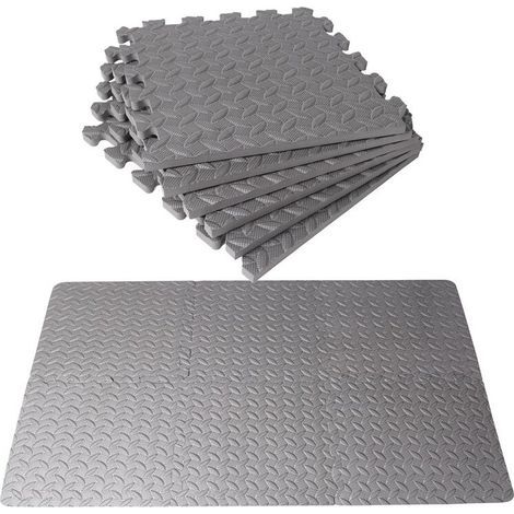 12 PièCes SéRies Tapis et Tapis de en Mousse de pour Gymnase à Domicile Tapis D'Exercice Tapis de Mat pour Sols Carreaux de en Mousse (1/5)