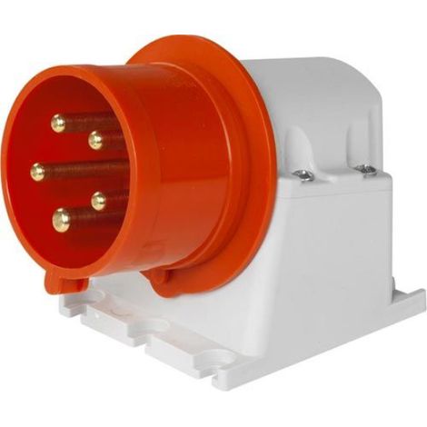 Spina industriale da parete, 380V, 3P+N+T, 16A, IP54 - Rosi 1001182