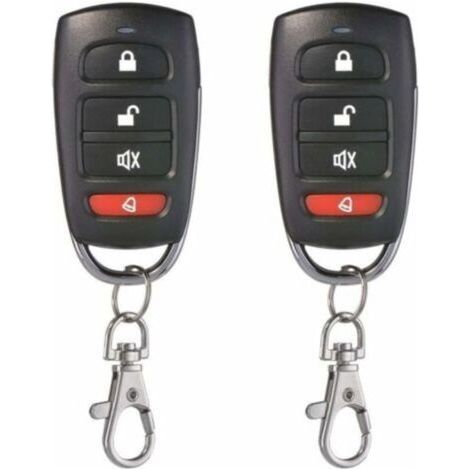 6.8 x3.6 x1.6cm Lot de 2 Universel Porte De Garage Clonage Clé Fob Télécommande 433 MHz 4 bouton Cloner pour Porte de Garage Porte Électrique etc (1/5)