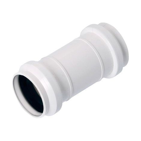 Manguito conector de alcantarillado blanco 40 mm (1/2)