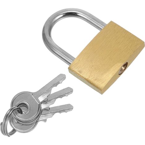 de 4 mini cadenas en laiton avec clé cadenas pour casiers et (1/5)