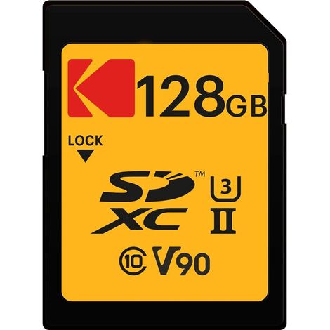 Tarjeta Kodak 128GB UHS-II U3 V90 Ultra Pro