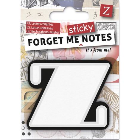 Dimenticami i post-it con la lettera Z