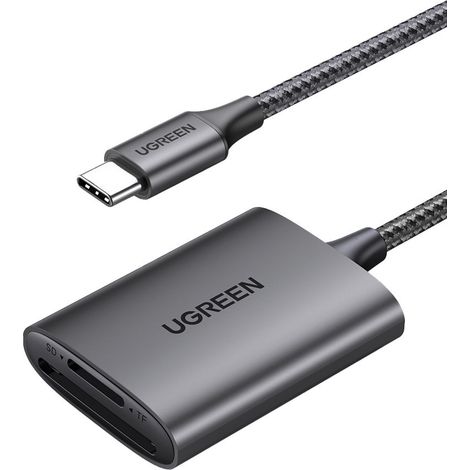 Lettore di schede SD, microSD, MMC, TF USB-C 5Gb/s - Grigio (1/4)