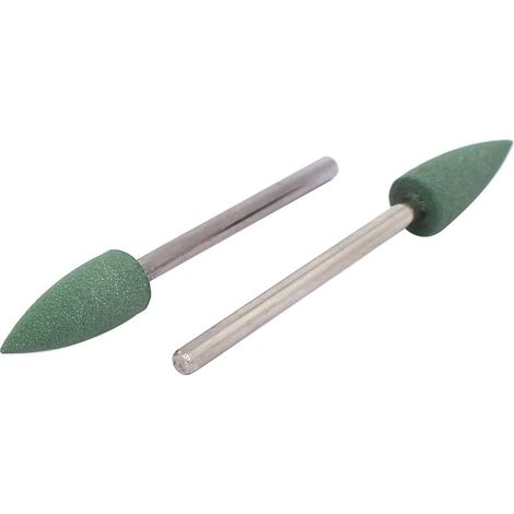 2.35mmx6mm Silicon Head Tapered Shaped Mounted Points Schleifsteine Grün 2St (c743edf1d943e4bc74 (1/2)