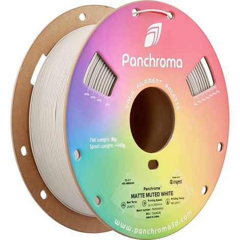 [GEBRAUCHT] B-Ware Polymaker Filament Panchroma Matte PLA 1,75mm 1000g Muted White Matt 3D Druck (1/2)