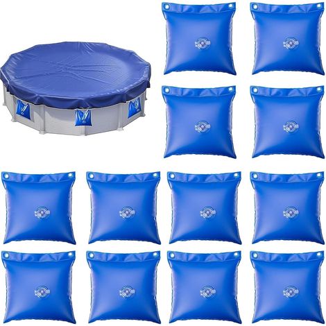 12 sacchi di sabbia per piscine, sacchi di peso per coperture per piscine, sacchi appesi per coperture per piscine, pesi per coperture invernali per piscine, 30x30 cm (1/5)