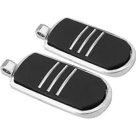 1 1/4" Motorrad-Fußrasten, verstellbar, 32 mm Motorschutzbügel, Fußrasten-Pedalmontagesatz für Harley Sportster Softail – Style1 Chrom