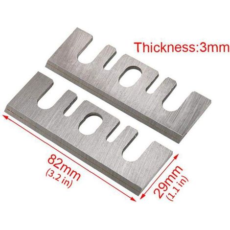 Elektrisches Hobelmesser für Hitachi F20A, Schnittbreite, mit Messerschärfer, Holzhobel, Holzbearbeitungswerkzeuge, Ersatzteile (2 Stück) (1/4)