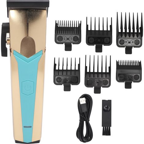 Tondeuse à cheveux professionnelle homme rechargeable, outil de coupe pour salon et maison, avec peignes de guidage (1/5)