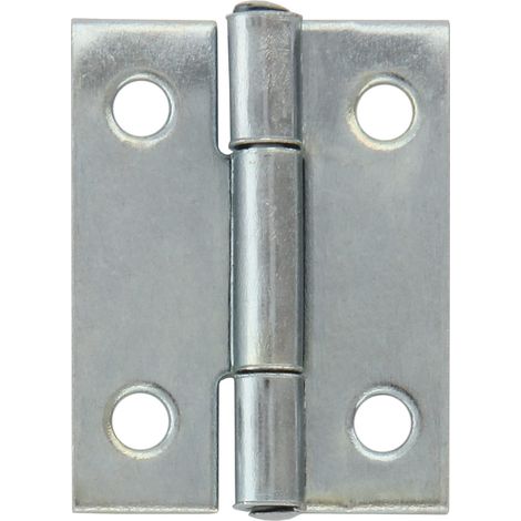 Charnière Étroite 25 X 20 mm Multi-Usage Bords Carrés Ouverture Et Fermeture Silencieuses Maintien Ferme De La Porte Acier Zingué (1/3)