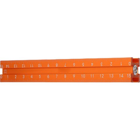 Règle de traçage magnétique à 4 faces, règle de nivellement multifonctionnelle pour le travail du bois, la menuiserie, la fabrication de meubles et la construction. (1/5)