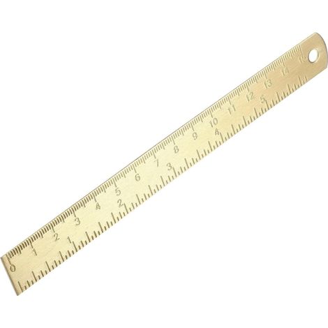 Règle à dessin droite en laiton doré de 30 cm, accessoire (1/5)