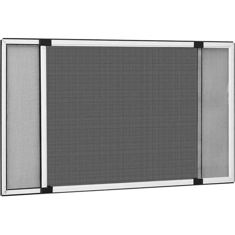Moustiquaire rétractable pour fenêtres, blanche (75-143) x 50 cm (1/5)