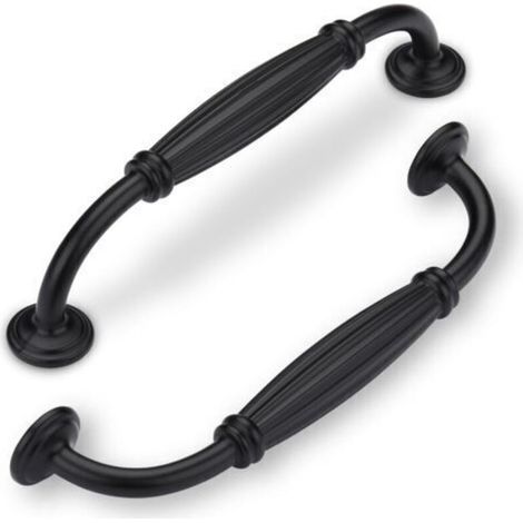 black kitchen furniture handle 96mm, 6 piece kitchen cupboard handles, furniture handle, kitchen drawer handles (1/5)